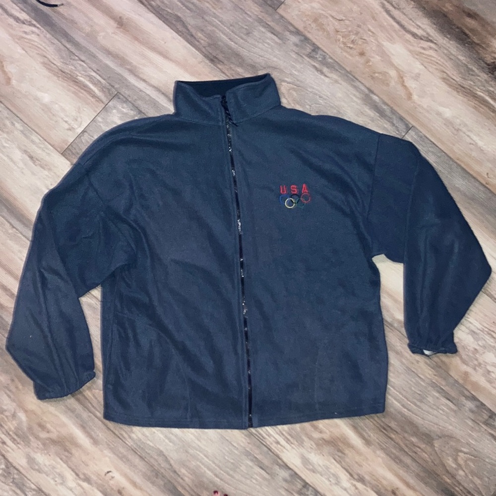 Team USA Olympics Navy Full-Zip Jacket Size XXL